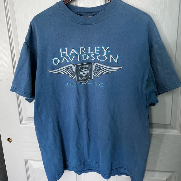 Harley-Davidson Other - Harley Davidson Southern Alberta Canada Blue T-Shirt Men’s XL